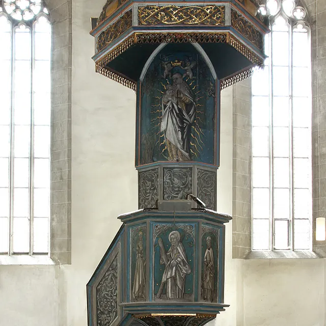 Lutherkanzel in der St. Andreaskirche Lutherstadt Eisleben